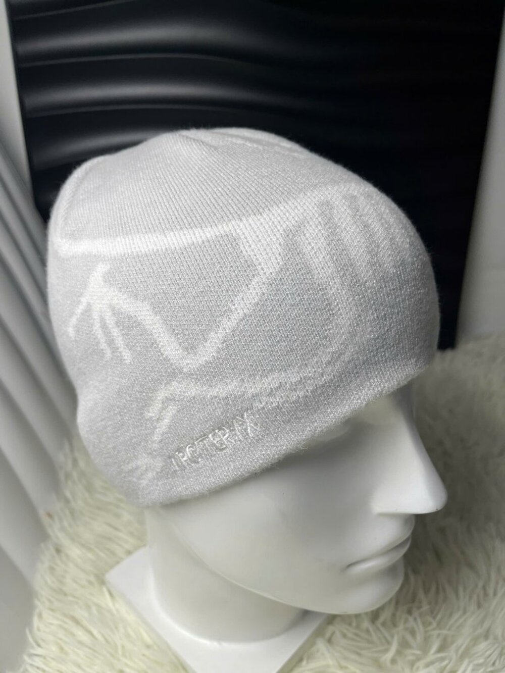 Dino Pattern Beanie Hat Cozy Winter Knit Cap Cute Animal Lover Gift Warm Unisex